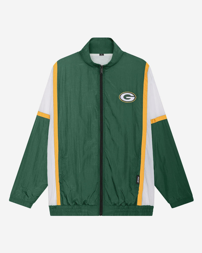 Green Bay Packers Nylon Crinkle Gameday Jacket FOCO S - FOCO.com