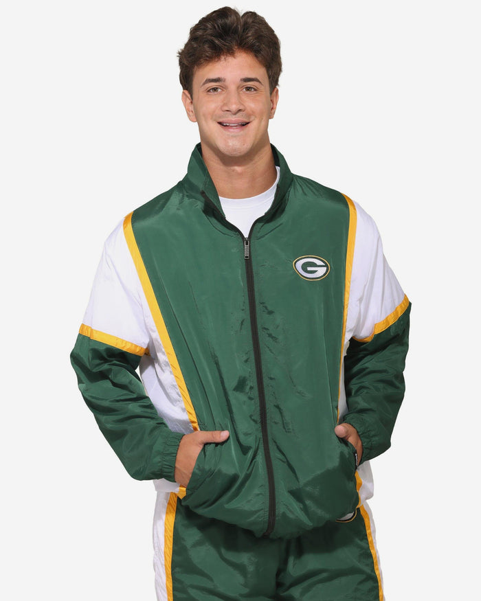 Green Bay Packers Nylon Crinkle Gameday Jacket FOCO S - FOCO.com