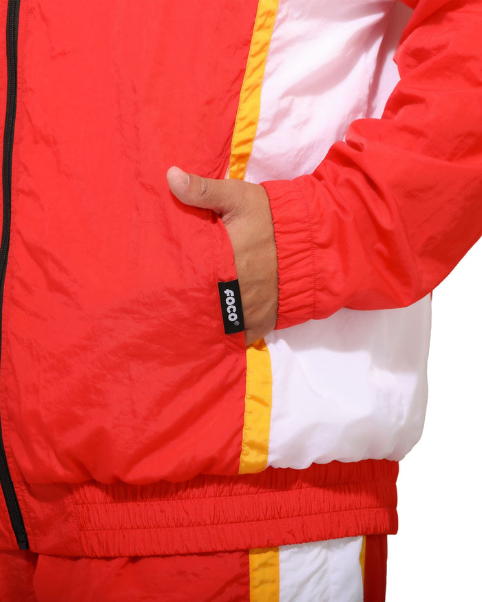 Kansas City Chiefs Nylon Crinkle Gameday Jacket FOCO S - FOCO.com