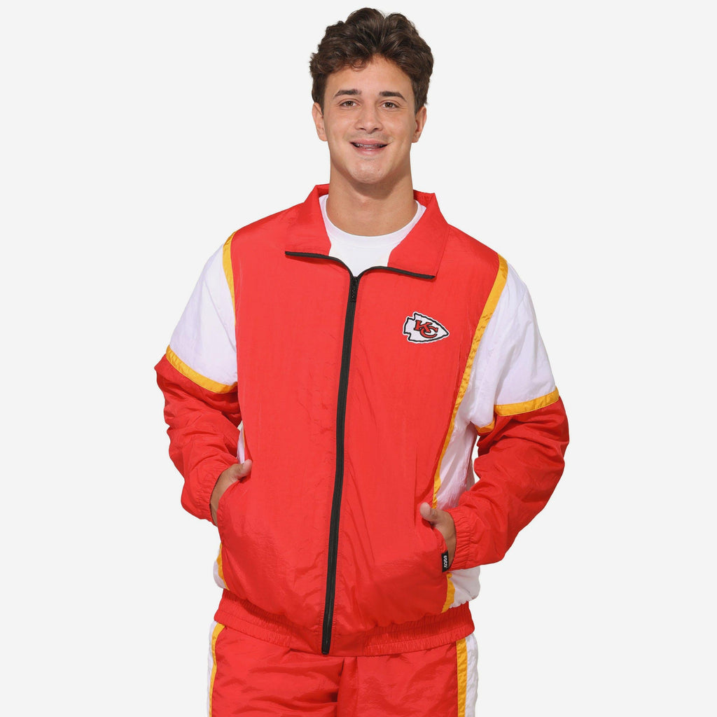 Kansas City Chiefs Nylon Crinkle Gameday Jacket FOCO S - FOCO.com