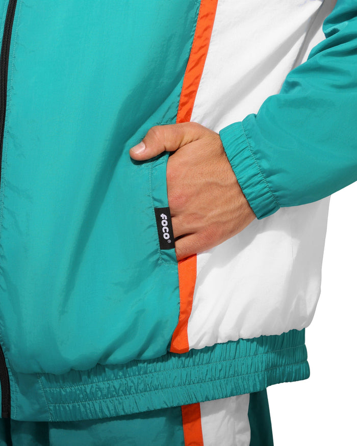 Miami Dolphins Nylon Crinkle Gameday Jacket FOCO S - FOCO.com