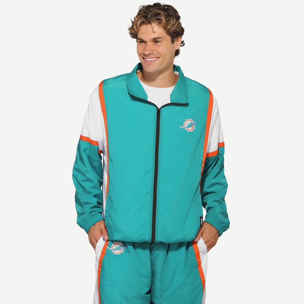 Miami Dolphins Nylon Crinkle Gameday Jacket FOCO S - FOCO.com