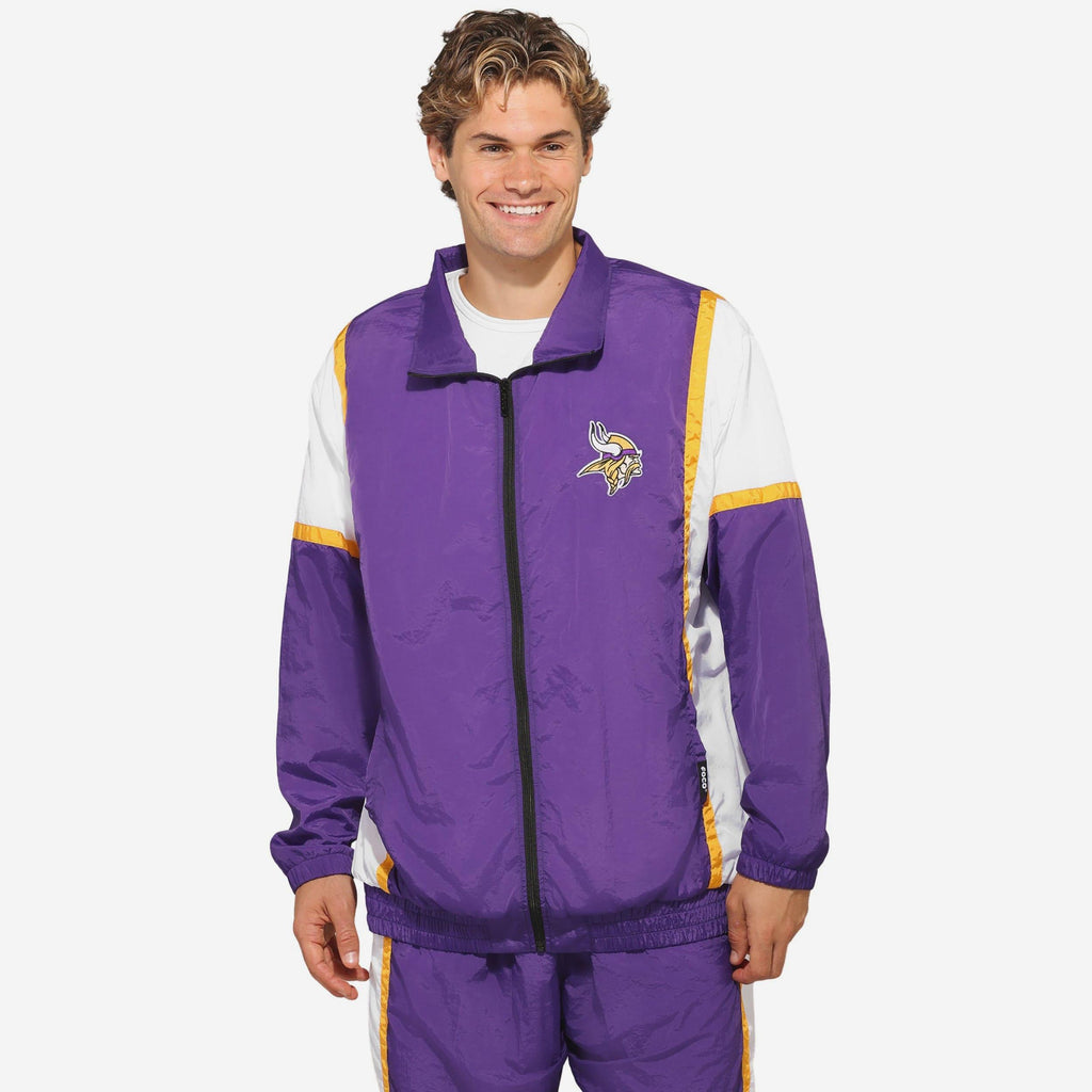Minnesota Vikings Nylon Crinkle Gameday Jacket FOCO S - FOCO.com