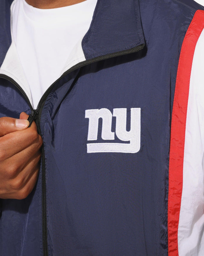 New York Giants Nylon Crinkle Gameday Jacket FOCO S - FOCO.com
