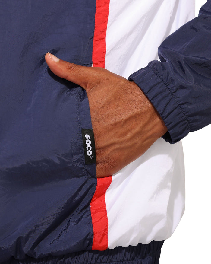 New York Giants Nylon Crinkle Gameday Jacket FOCO S - FOCO.com