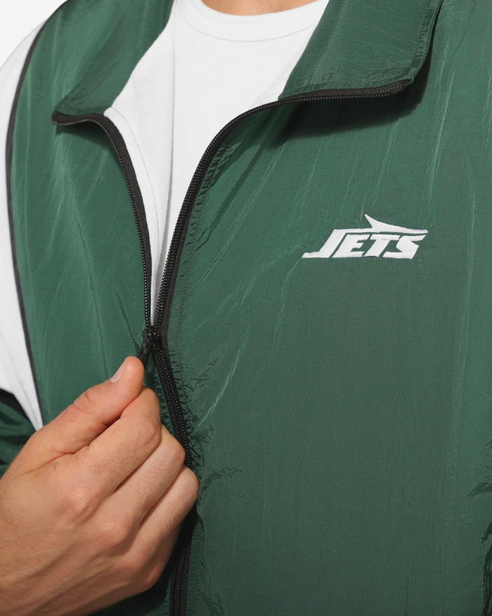 New York Jets Nylon Crinkle Gameday Jacket FOCO S - FOCO.com