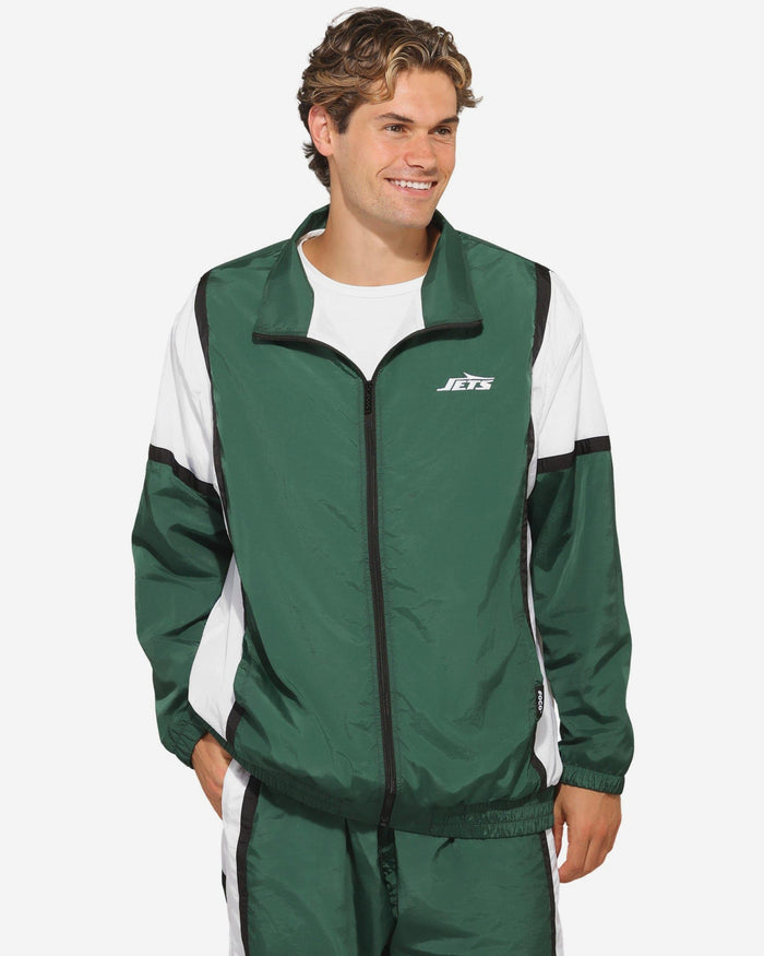 New York Jets Nylon Crinkle Gameday Jacket FOCO S - FOCO.com