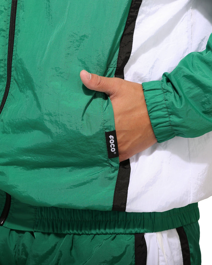 Philadelphia Eagles Kelly Green Nylon Crinkle Gameday Jacket FOCO S - FOCO.com