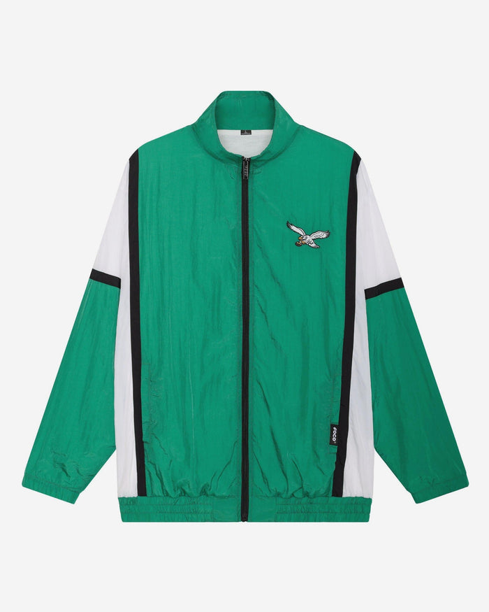 Philadelphia Eagles Kelly Green Nylon Crinkle Gameday Jacket FOCO S - FOCO.com
