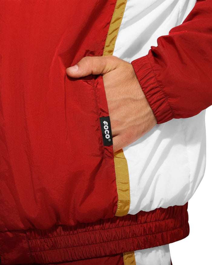 San Francisco 49ers Nylon Crinkle Gameday Jacket FOCO S - FOCO.com