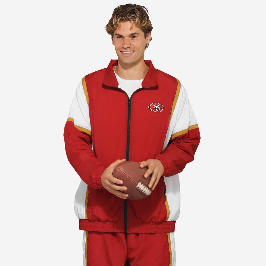 San Francisco 49ers Nylon Crinkle Gameday Jacket FOCO S - FOCO.com