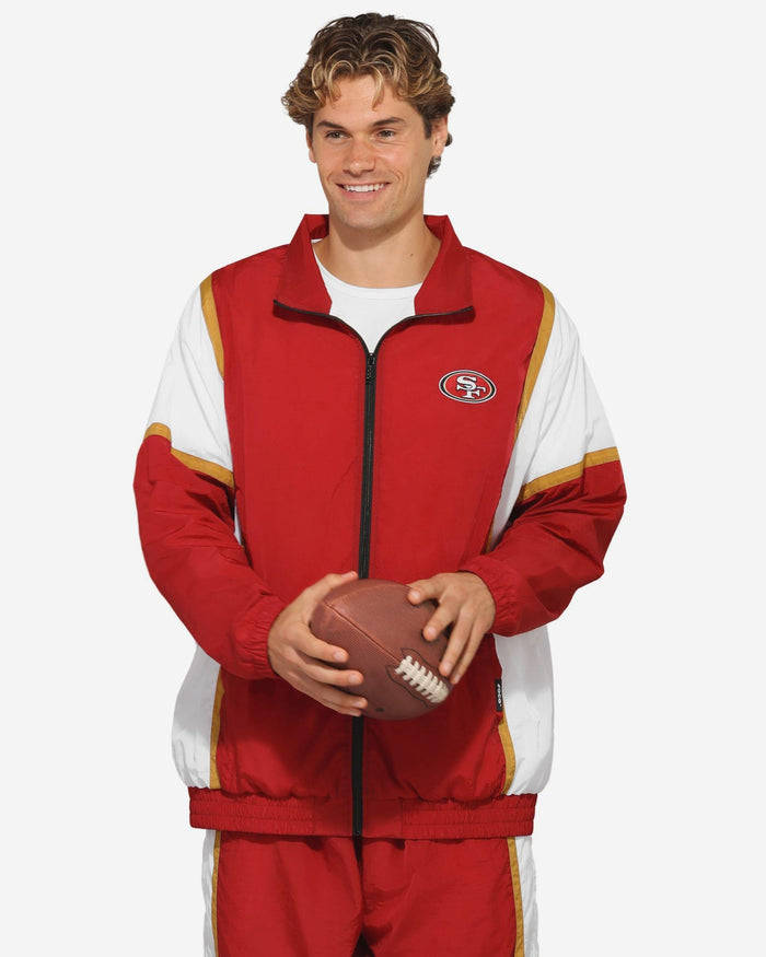 San Francisco 49ers Nylon Crinkle Gameday Jacket FOCO S - FOCO.com