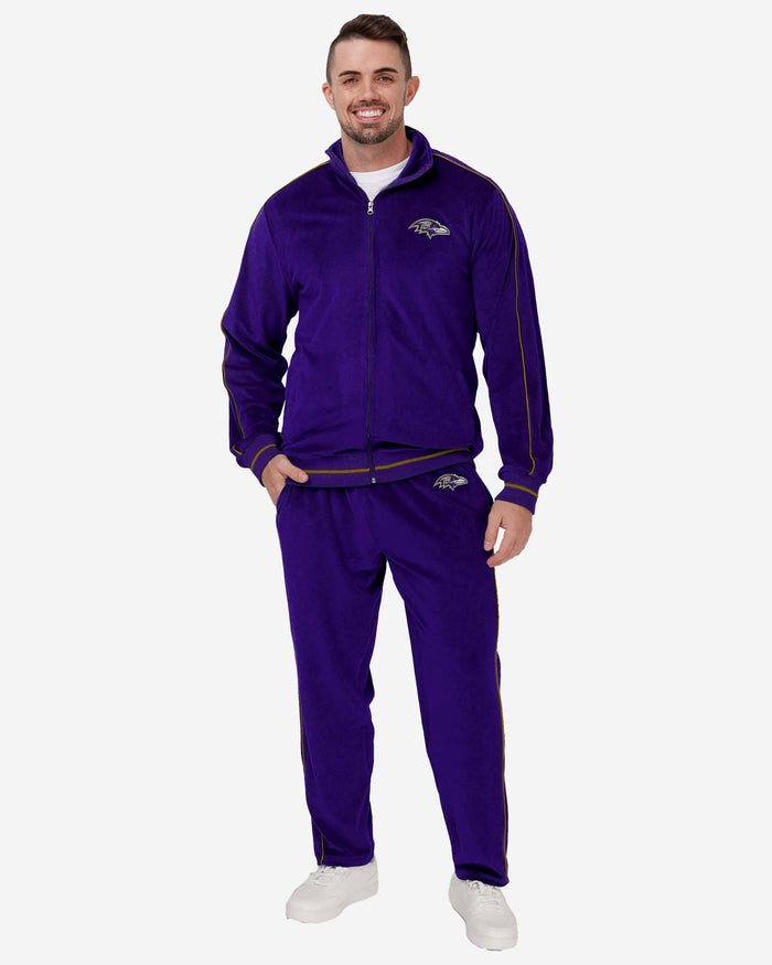 Baltimore Ravens Velour Zip Up Top FOCO - FOCO.com
