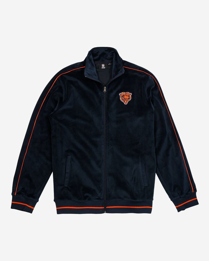 Chicago Bears Velour Zip Up Top FOCO - FOCO.com
