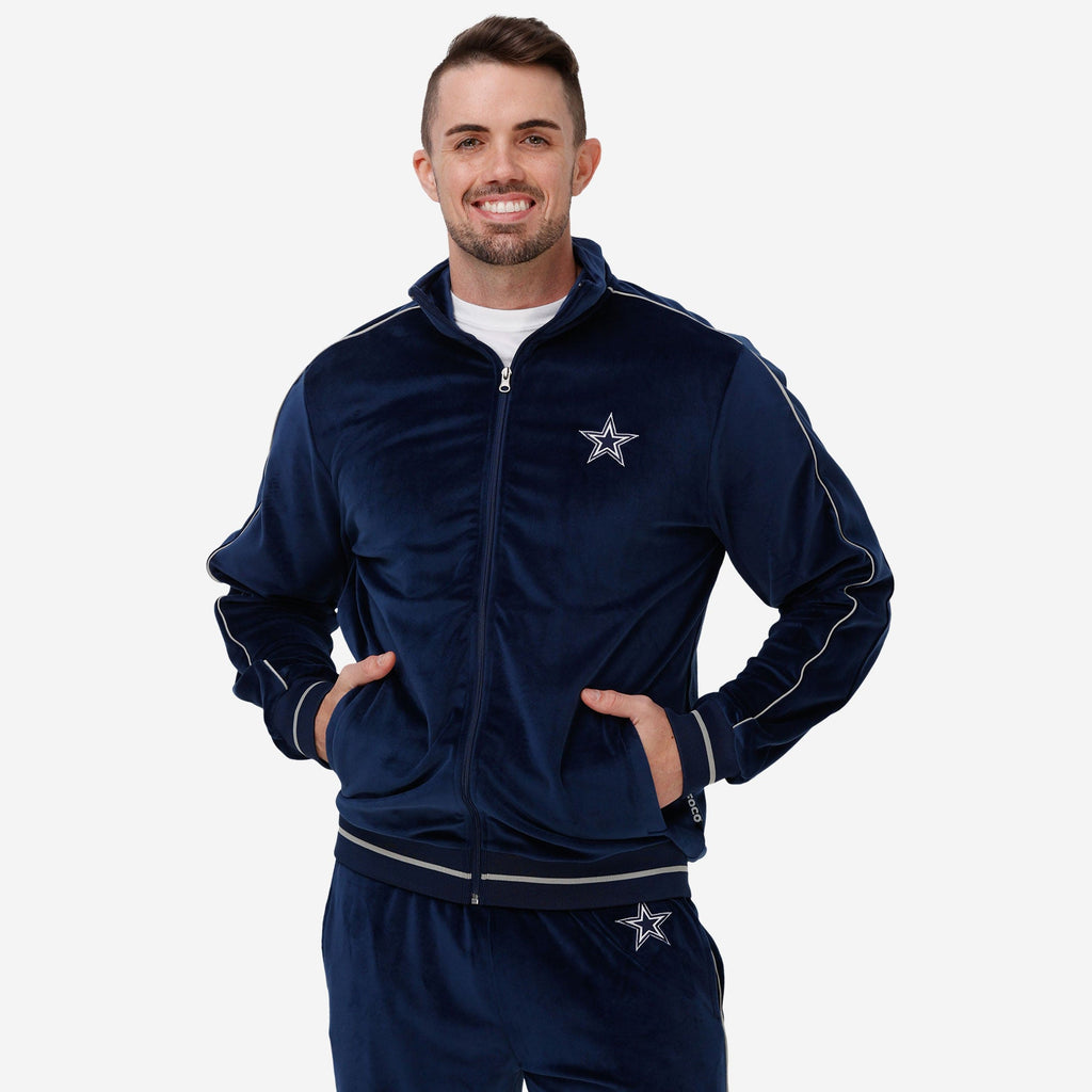 Dallas Cowboys Navy Velour Star Cargo Joggers