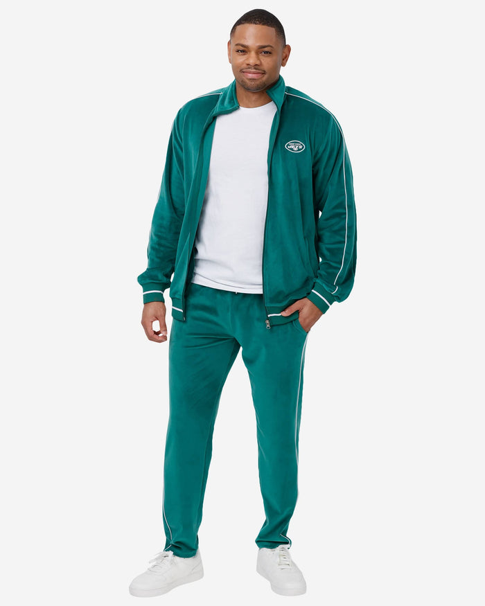 New York Jets 2019 Retro Velour Zip Up Top FOCO - FOCO.com