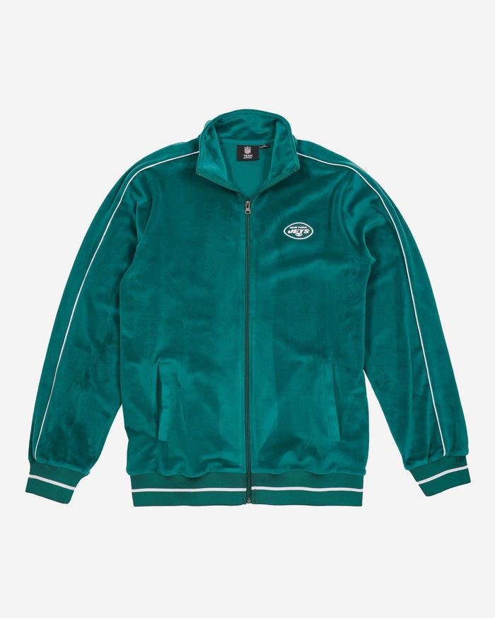 New York Jets 2019 Retro Velour Zip Up Top FOCO - FOCO.com
