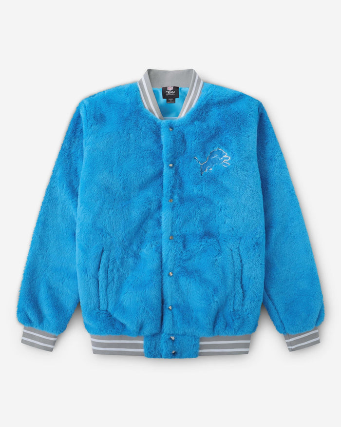 Detroit Lions Womens Oversized Faux Fur Bomber Jacket FOCO S - FOCO.com
