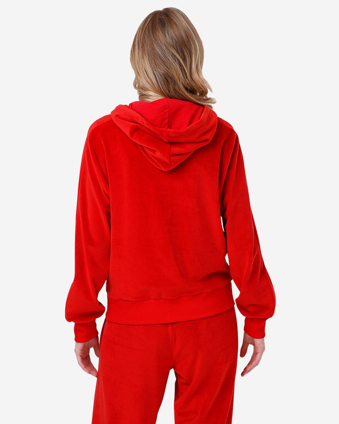 San Francisco 49ers Womens Velour Zip Up Top FOCO - FOCO.com