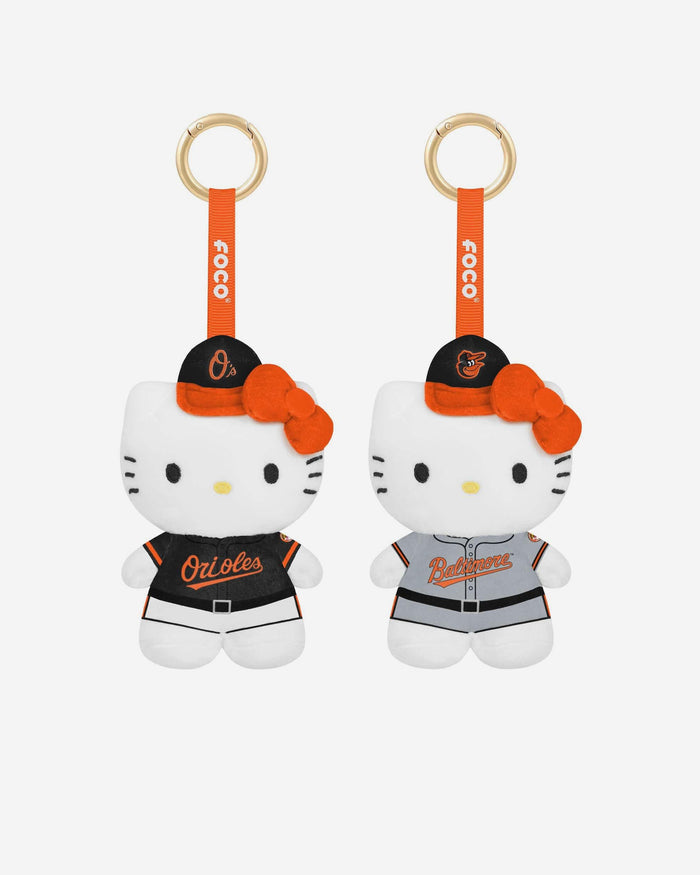 Baltimore Orioles 2 Pack Mini Plush Hello Kitty® Bag Charm Keychain FOCO - FOCO.com