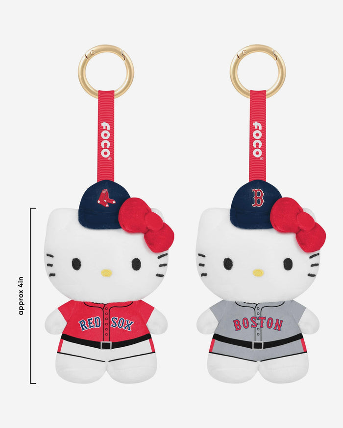Boston Red Sox 2 Pack Mini Plush Hello Kitty® Bag Charm Keychain FOCO - FOCO.com