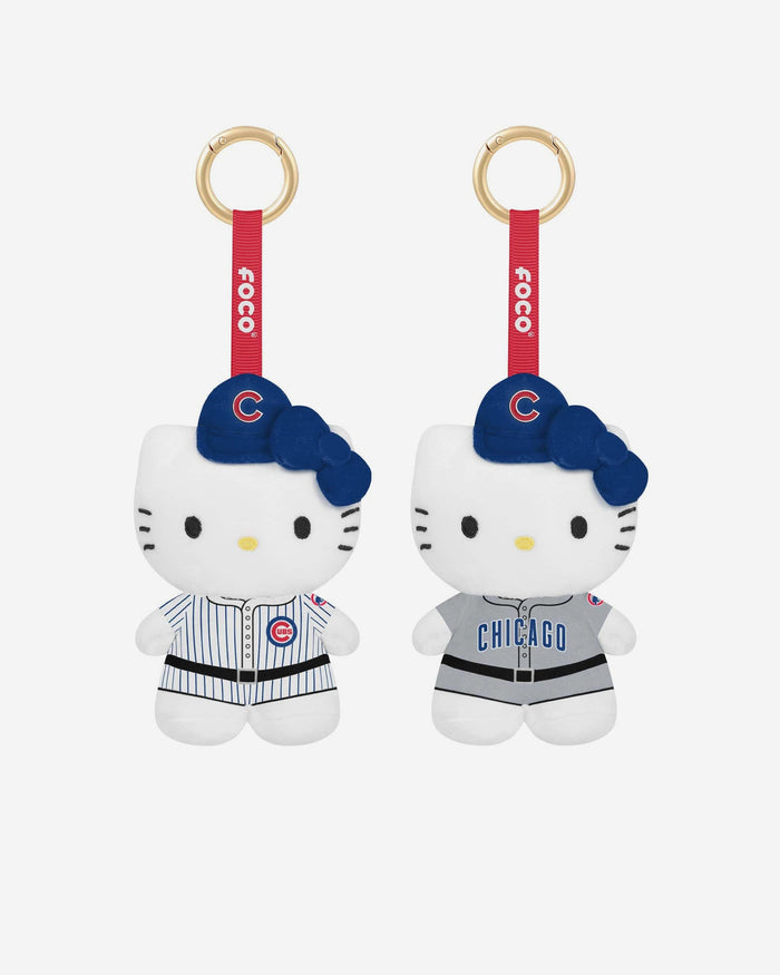 Chicago Cubs 2 Pack Mini Plush Hello Kitty® Bag Charm Keychain FOCO - FOCO.com