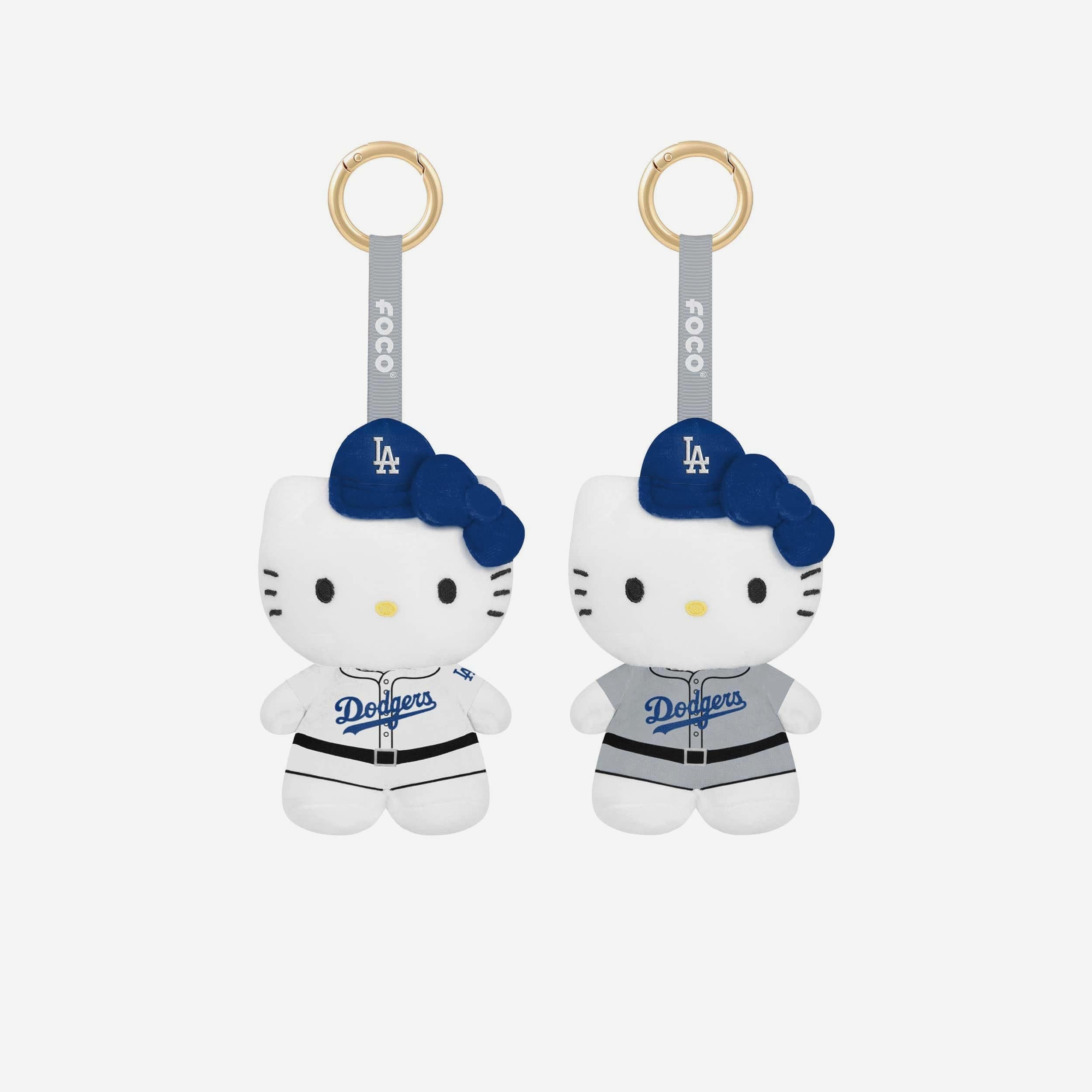 Los Angeles Dodgers 2 Pack Mini Plush Hello Kitty® Bag Charm