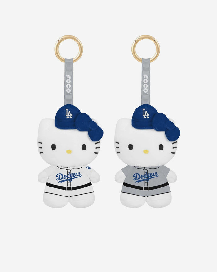 Los Angeles Dodgers 2 Pack Mini Plush Hello Kitty® Bag Charm Keychain FOCO - FOCO.com
