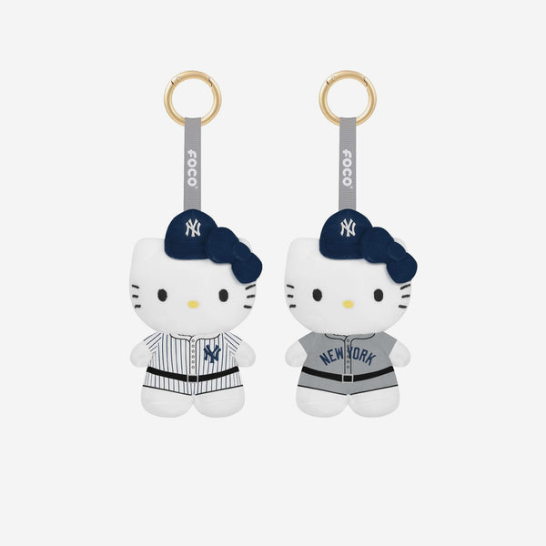 New York Yankees 2 Pack Mini Plush Hello Kitty® Bag Charm Keychain