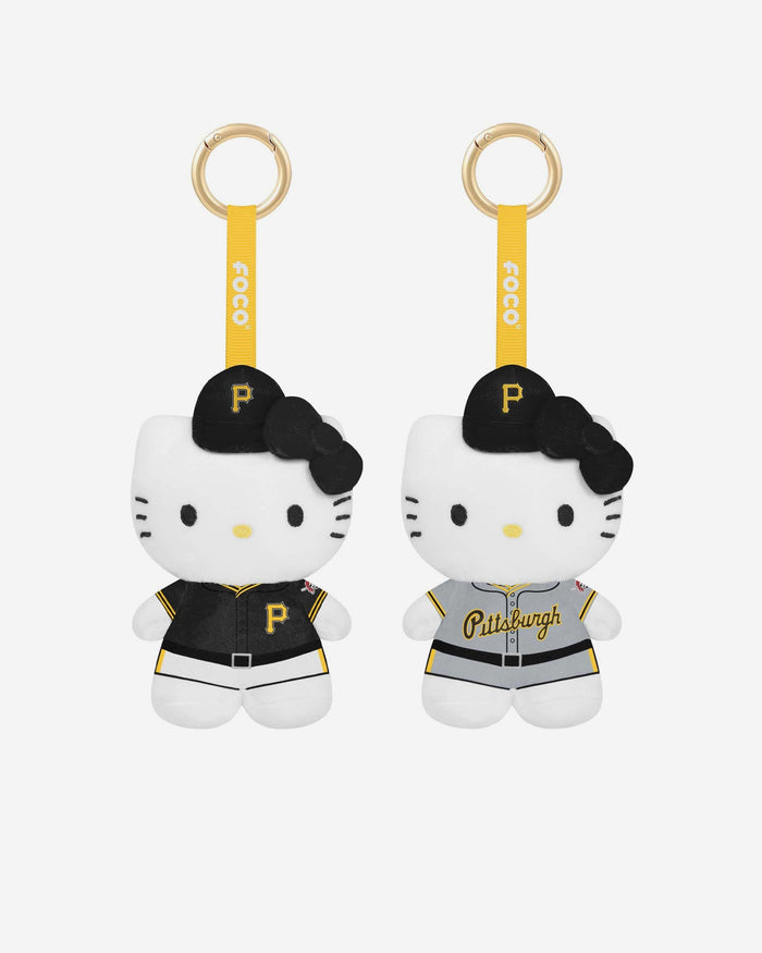 Pittsburgh Pirates 2 Pack Mini Plush Hello Kitty® Bag Charm Keychain FOCO - FOCO.com
