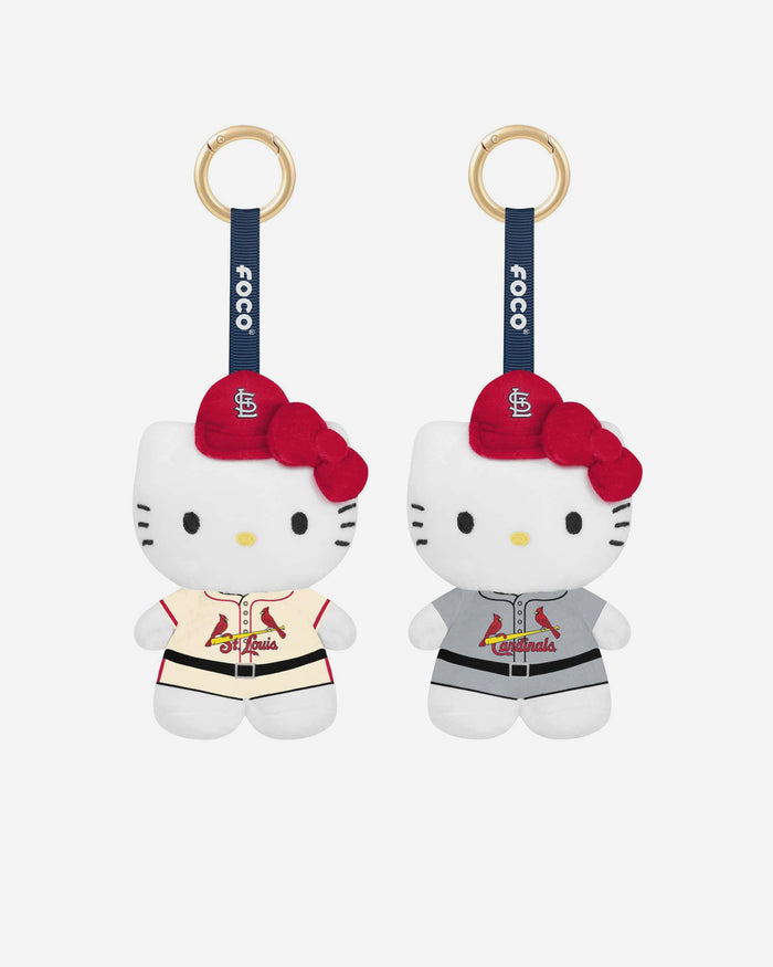 St Louis Cardinals 2 Pack Mini Plush Hello Kitty® Bag Charm Keychain FOCO - FOCO.com