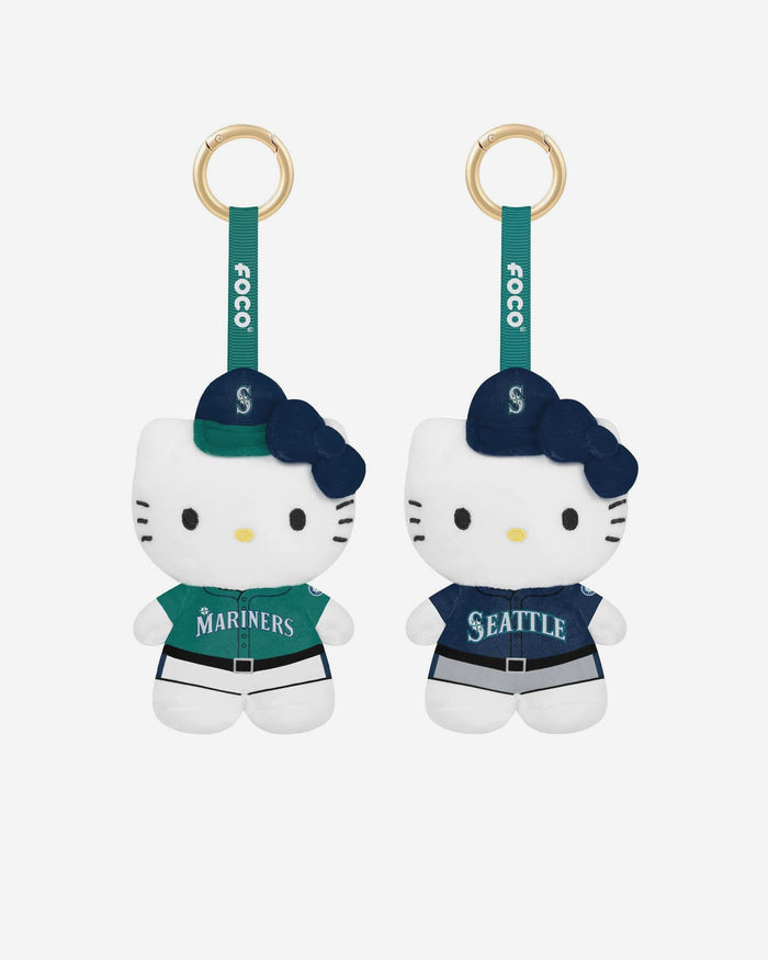 Seattle Mariners 2 Pack Mini Plush Hello Kitty® Bag Charm Keychain FOCO - FOCO.com
