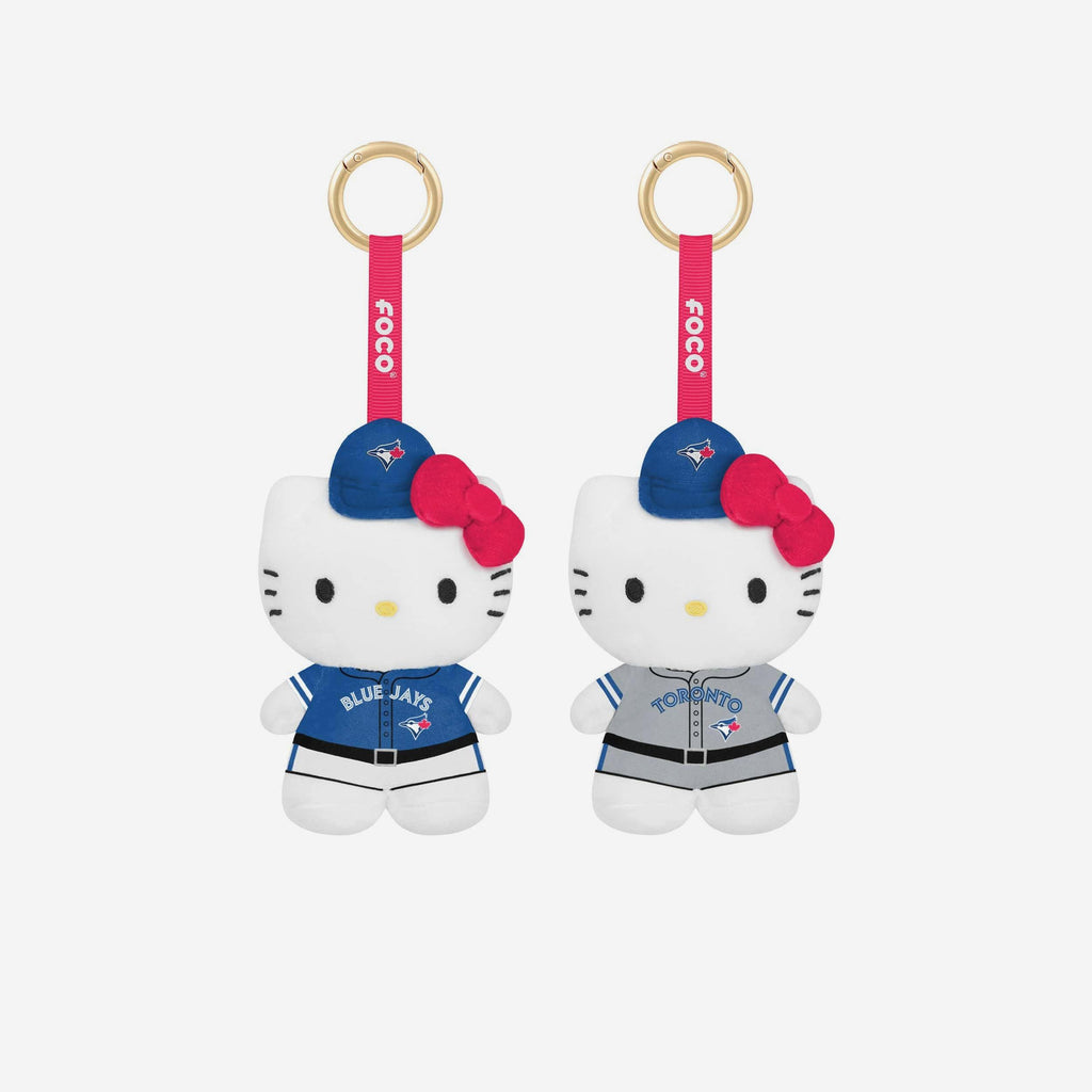 Toronto Blue Jays 2 Pack Mini Plush Hello Kitty® Bag Charm Keychain FOCO - FOCO.com