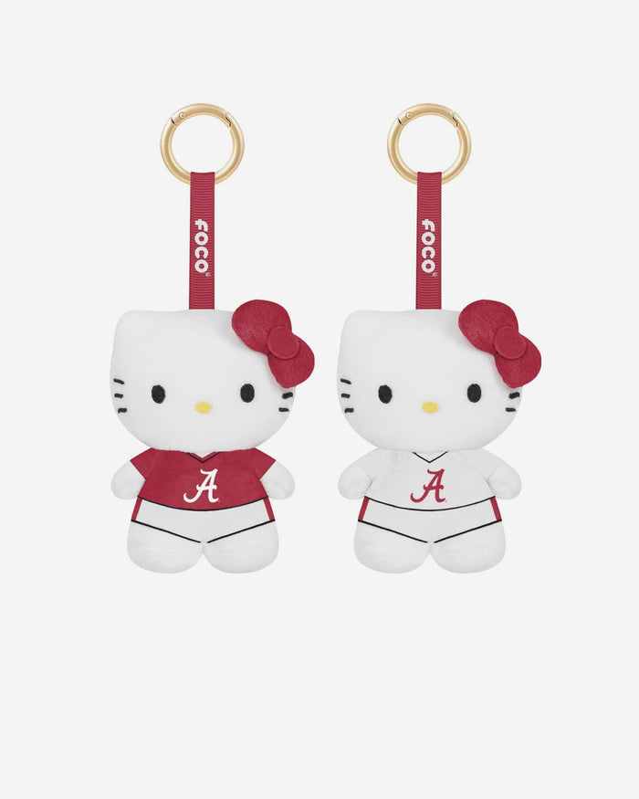 Alabama Crimson Tide 2 Pack Mini Plush Hello Kitty® Bag Charm Keychain FOCO - FOCO.com