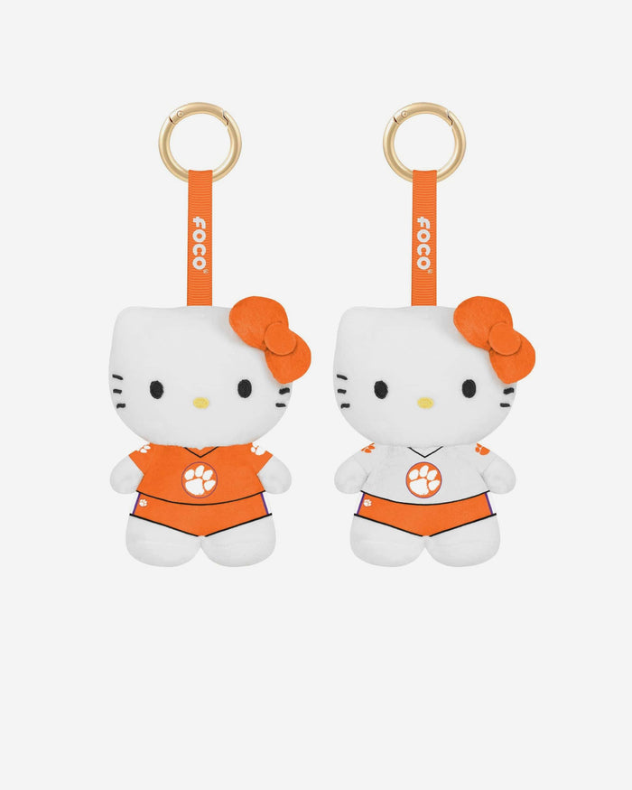 Clemson Tigers 2 Pack Mini Plush Hello Kitty® Bag Charm Keychain FOCO - FOCO.com