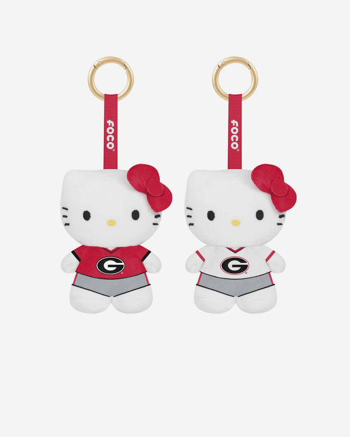 Georgia Bulldogs 2 Pack Mini Plush Hello Kitty® Bag Charm Keychain FOCO - FOCO.com