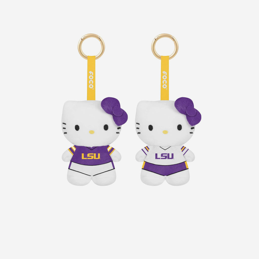 LSU Tigers 2 Pack Mini Plush Hello Kitty® Bag Charm Keychain FOCO - FOCO.com