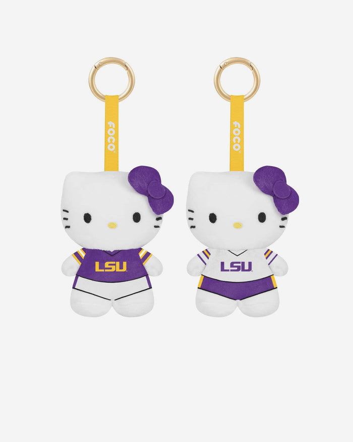 LSU Tigers 2 Pack Mini Plush Hello Kitty® Bag Charm Keychain FOCO - FOCO.com