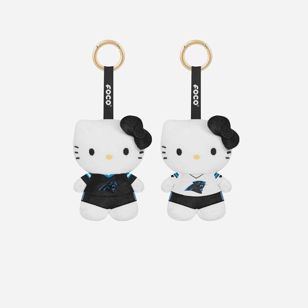 Carolina Panthers 2 Pack Mini Plush Hello Kitty® Bag Charm Keychain FOCO - FOCO.com