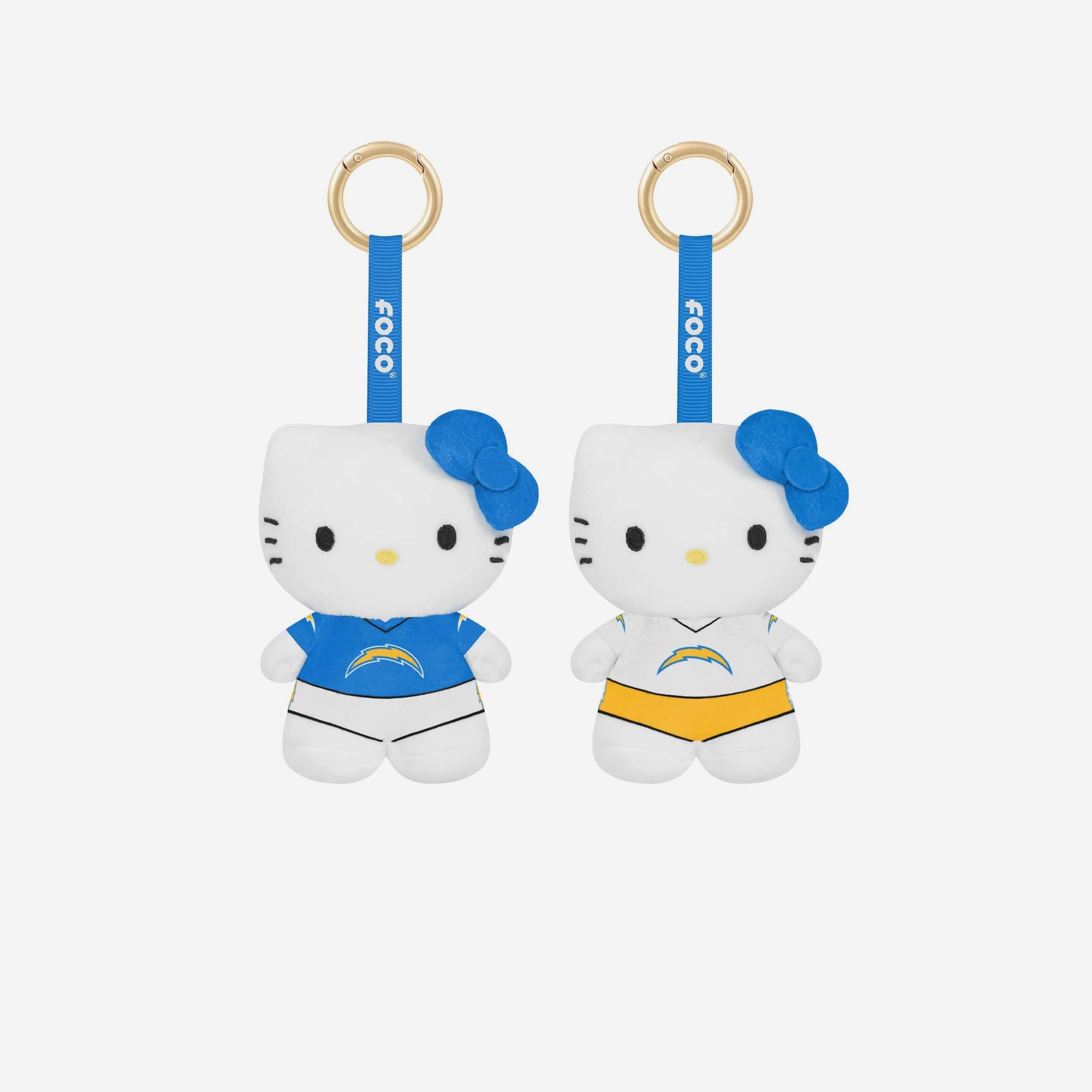 Los Angeles Chargers 2 Pack Mini Plush Hello Kitty® Bag Charm