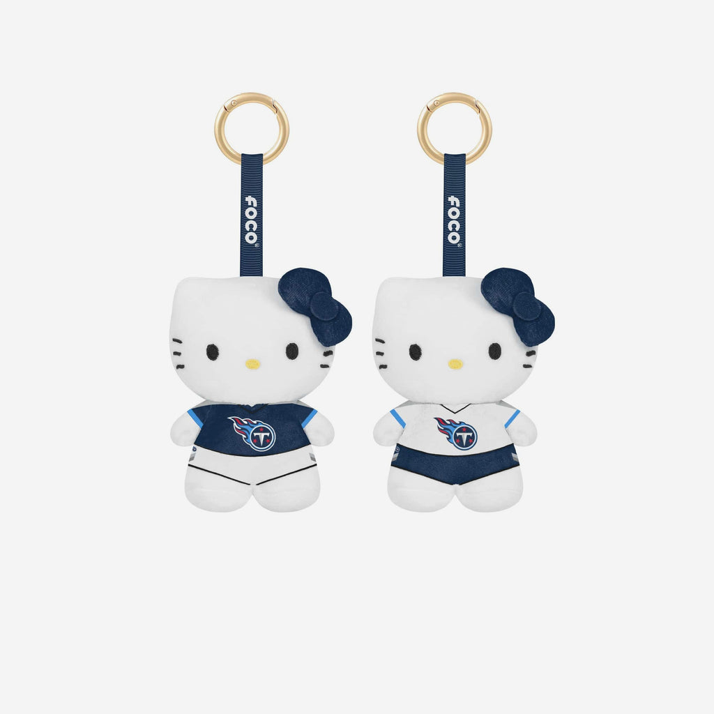 Tennessee Titans 2 Pack Mini Plush Hello Kitty® Bag Charm Keychain FOCO - FOCO.com