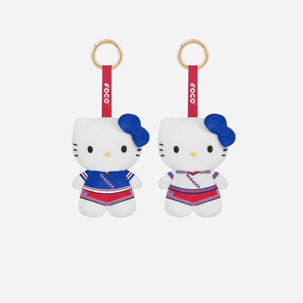 New York Rangers 2 Pack Mini Plush Hello Kitty® Bag Charm Keychain FOCO - FOCO.com