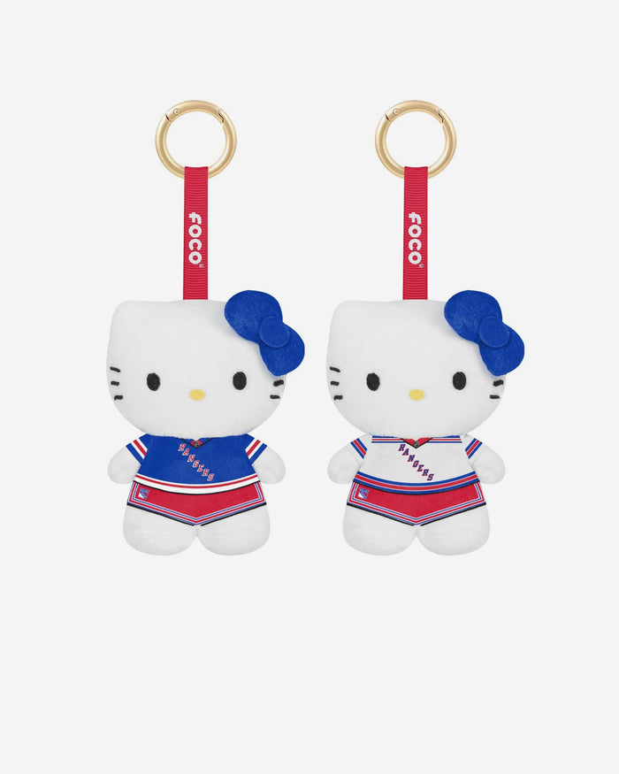 New York Rangers 2 Pack Mini Plush Hello Kitty® Bag Charm Keychain FOCO - FOCO.com