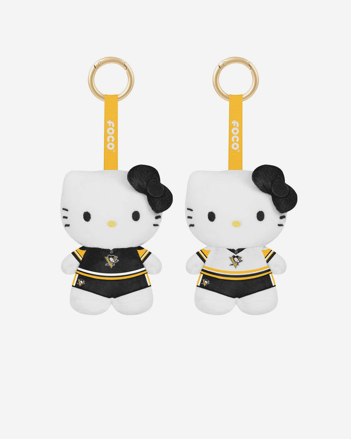 Pittsburgh Penguins 2 Pack Mini Plush Hello Kitty® Bag Charm Keychain FOCO - FOCO.com