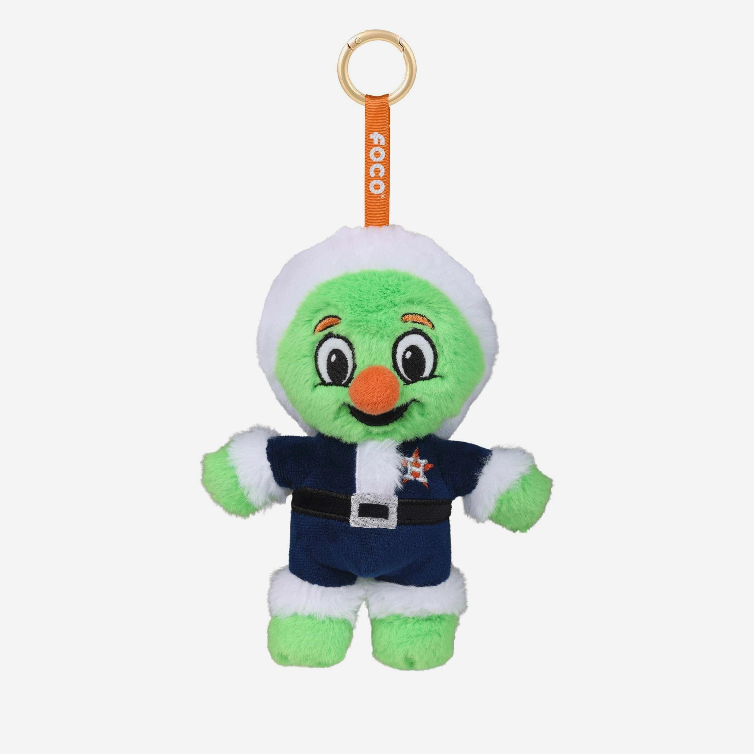 Houston Astros Plush Mascot Santa Bag Charm Keychain FOCO