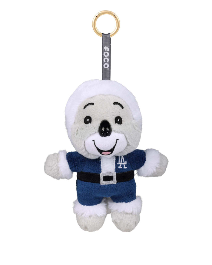 Los Angeles Dodgers Plush Mascot Santa Bag Charm Keychain