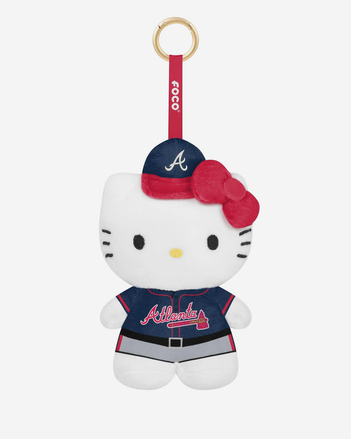 Atlanta Braves Plush Hello Kitty® Bag Charm Keychain FOCO - FOCO.com