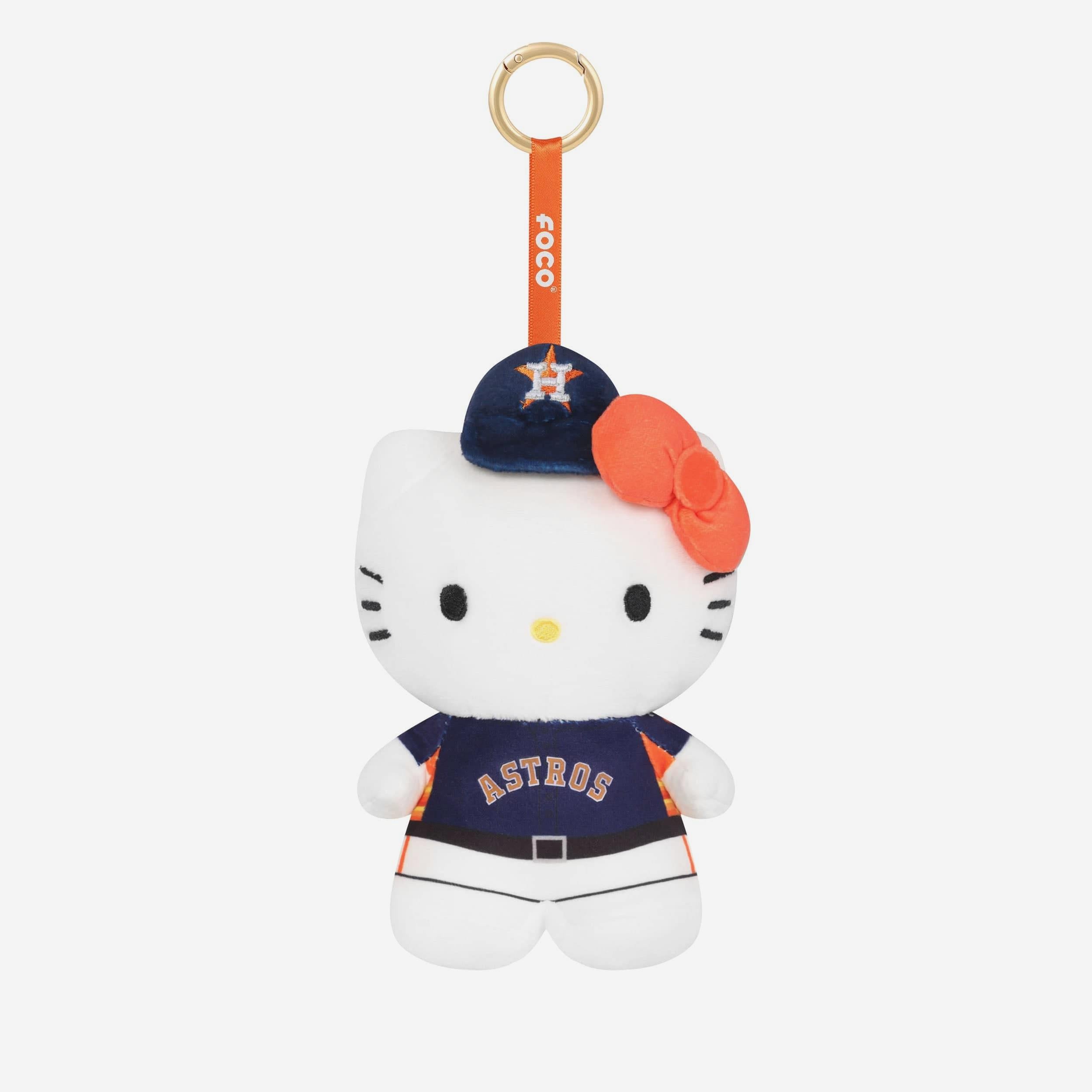 Houston Astros Plush Hello Kitty Bag Charm Keychain