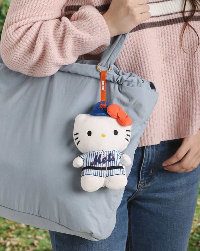 New York Mets Plush Hello Kitty® Bag Charm Keychain FOCO - FOCO.com