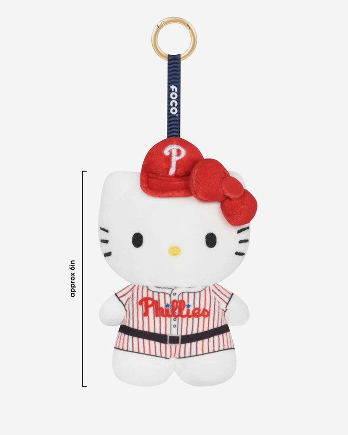 Philadelphia Phillies Plush Hello Kitty® Bag Charm Keychain FOCO - FOCO.com